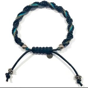 Lazaro SoHo Hand Knotted Leather Necklace And Wrap Bracelet